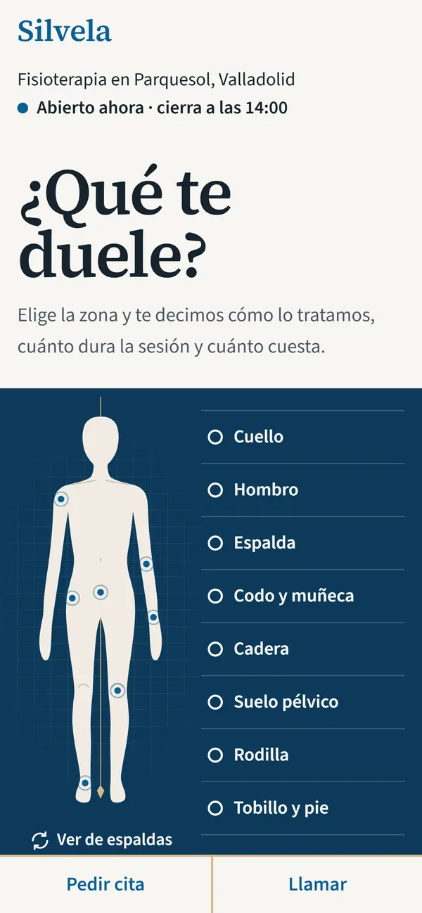 La muestra de Silvela Fisioterapia, en un móvil